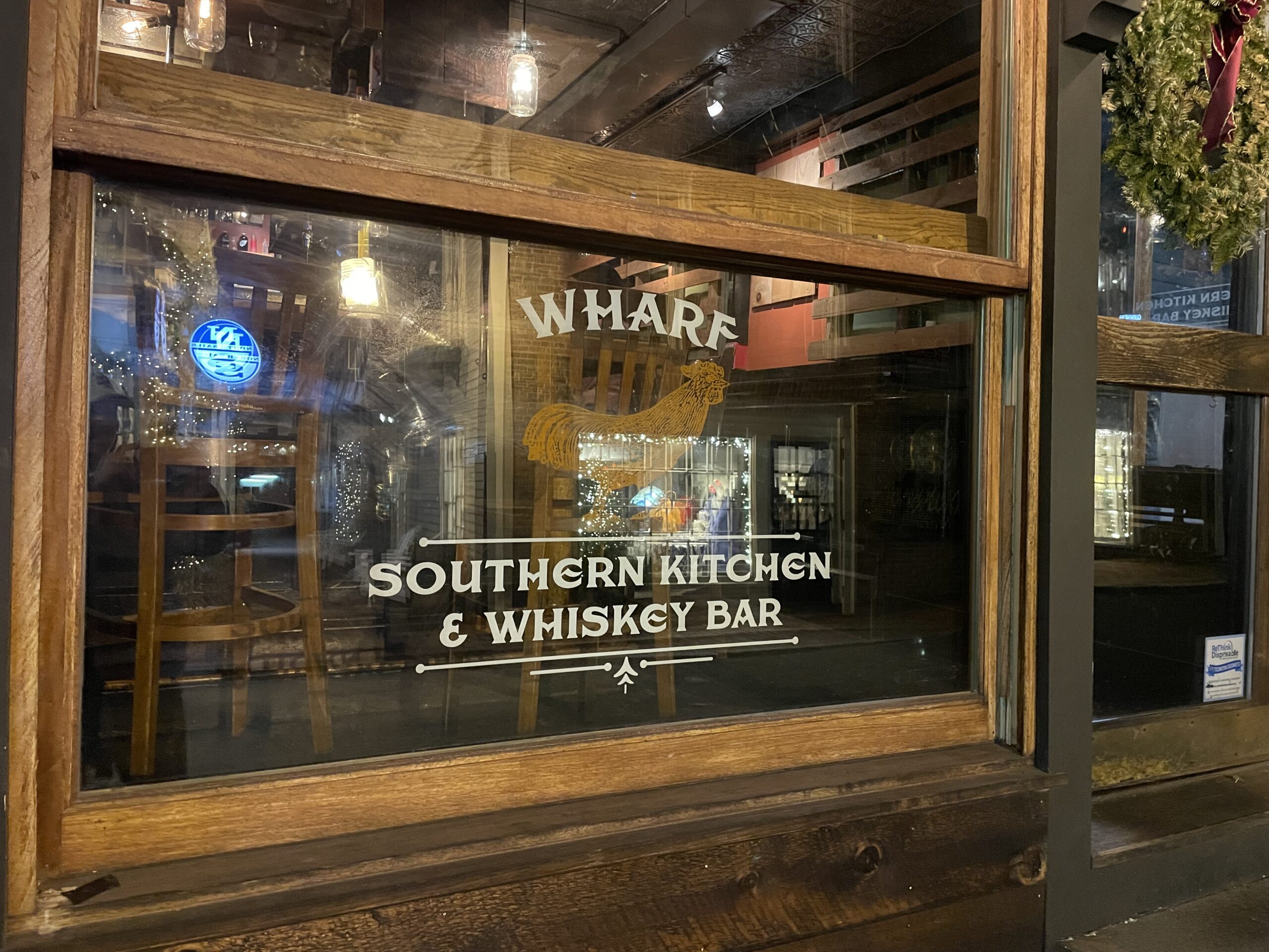 Bowen’s Wharf harbor views from Wharf Southern Kitchen